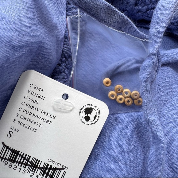 NWT Free People Lovey Maxi Dress Long Crochet Lace Summer Spring Purple Cotton - Picture 5 of 14